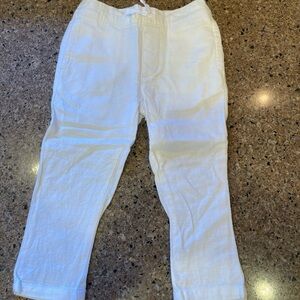 Janie and Jack White Casual Drawstring Pants